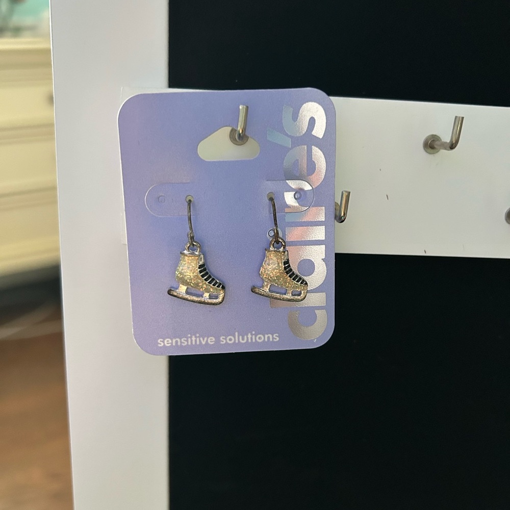 Claire’s figure skate earrings